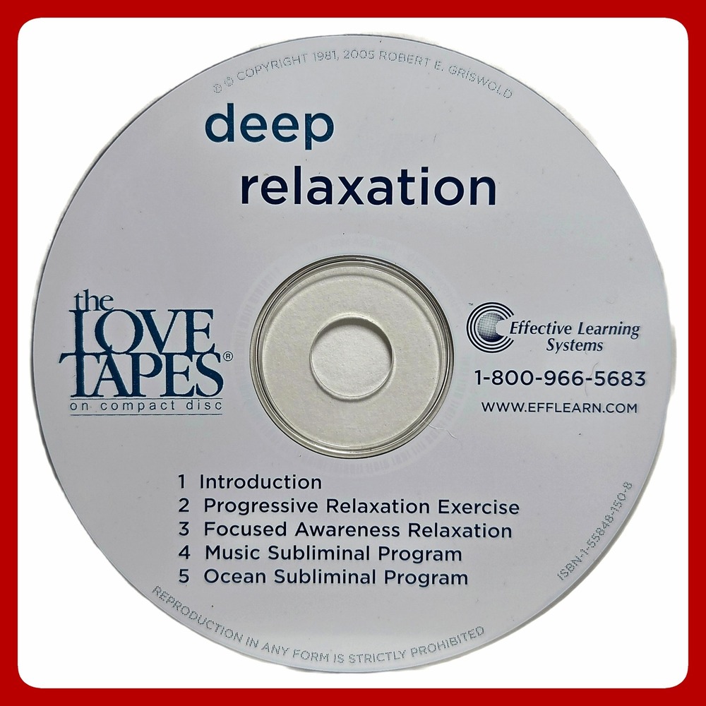 The Love Tapes Deep Relaxation CD Mindfulness Meditation Wellness Excellent